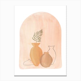 Vases And Plants Canvas Print