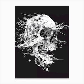 Black white Skull Canvas Print