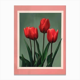 Red Tulips 5 Canvas Print