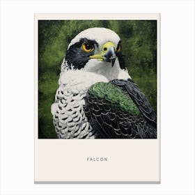 Ohara Koson Inspired Bird Painting Falcon 4 Poster Canvas Print