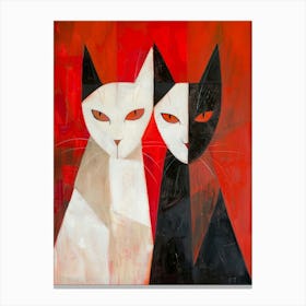 Two Cats 11 Canvas Print