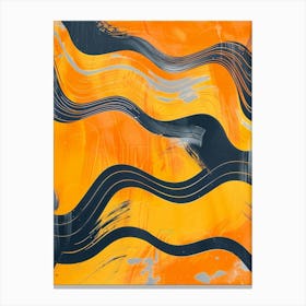 Abstract Wave Painting 3 Canvas Print