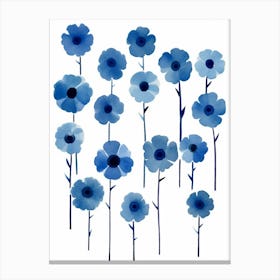 Blue Flowers 1 Canvas Print