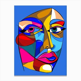 Abstract Woman'S Face 22 Canvas Print