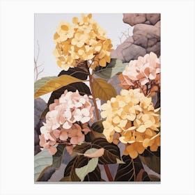 Hydrangea 3 Flower Painting Canvas Print