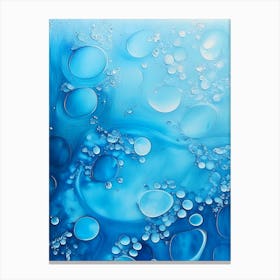 Water Sprites Waterscape Marble Acrylic Painting 1 Canvas Print