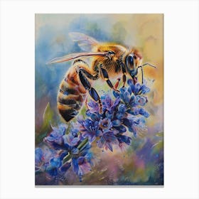 Honey Bee Pastel Watercolour 2 Toile