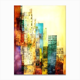 LA Color Splash - Cityscape Canvas Print