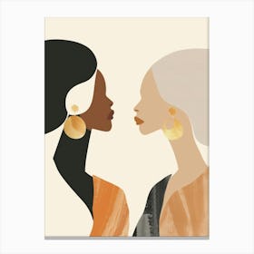 Two Black Women 3 Canvas Print