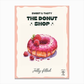 Jelly Filled Donut The Donut Shop 0 Canvas Print