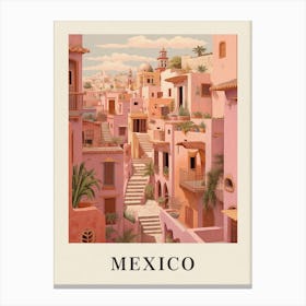 Vintage Travel Poster Mexico Canvas Print