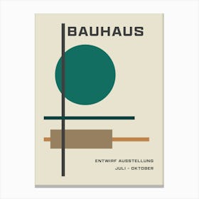 Bauhaus Neutral Print 3 Canvas Print