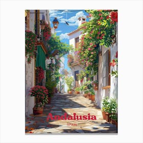 Andalusia Spain Street Travel Art Canvas Print