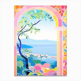 Ravello, Italy Colourful View 4 Canvas Print