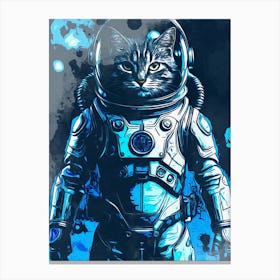 Cat Galaxy Space Canvas Print