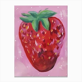 Strawberry Painting 2 Canvas Print