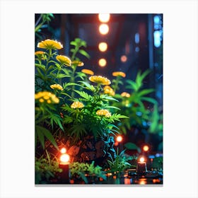 Weeds In The Water Canvas Print