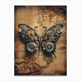 Steampunk Butterfly 1 Canvas Print