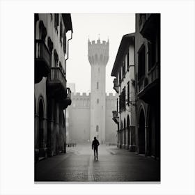 Verona, Italy,  Black And White Analogue Photography  4 Canvas Print