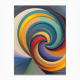 Lavender Swirl Modern Abstract Canvas Print