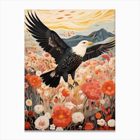 Crested Caracara 4 Detailed Bird Painting Canvas Print