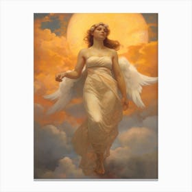 Athena Greek Goddess Painting Canvas Print