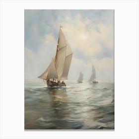 Vintage Nautical Painting Canvas Print