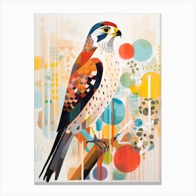 Bird Painting Collage Falcon 3 Canvas Print