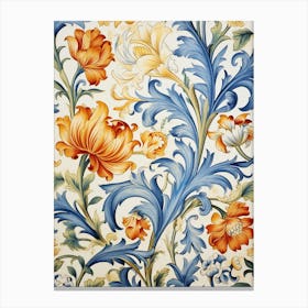 Floral Wallpaper 17 Canvas Print