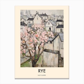 Rye (East Sussex) Painting 3 Travel Poster Canvas Print