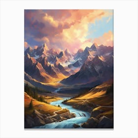 Landscape Painting 2 Canvas Print