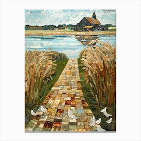 Mosaic Of A Path Canvas Print