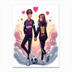 Barca couple ❤️ canvas Canvas Print