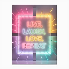 Live Laugh Love Repeat Canvas Print