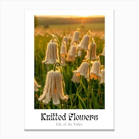 Knitted Flowers Lily Of The Valley 7 Canvas Print