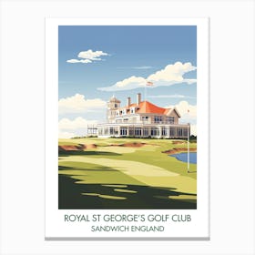 Royal St George S Golf Club   Sandwich England Canvas Print