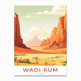 Jordan Wadi Rum Travel 1 Canvas Print