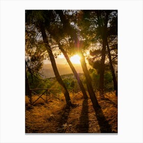 Sunset In The Mountains 1 Canvas Print