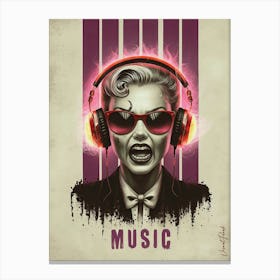 Music Is My Vibe 3. Canvas Print