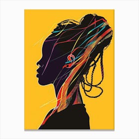 Silhouette Of A Woman 45 Canvas Print