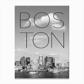 Boston Skyline North End And Financial District Canvas Print