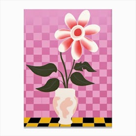 Orchids Flower Vase 3 Canvas Print