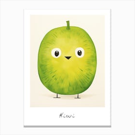 Friendly Kids Kiwi Poster Canvas Print