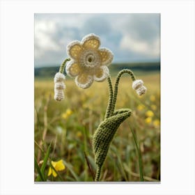 Lili Of The Valley Knitted In Crochet 3 Canvas Print