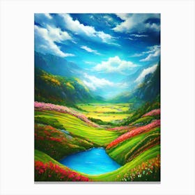 Valley Of Flowers Canvas Print