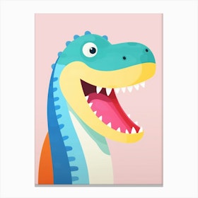 Colourful Dinosaur Mosasaurus 1 Canvas Print