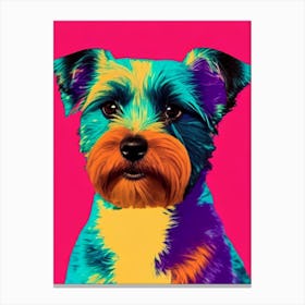 Norfolk Terrier Andy Warhol Style dog Canvas Print