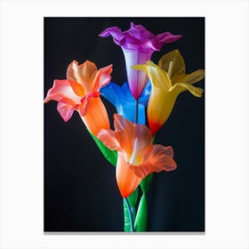 Bright Inflatable Flowers Gladiolus 1 Canvas Print