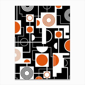 Bauhaus Pattern Minimalist Canvas Print