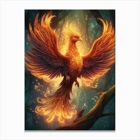 Fantasy Phoenix Bird Lover Canvas Print